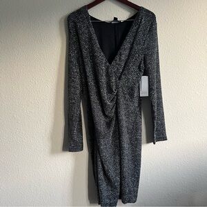 NWT Karen Kane faux wrap dress